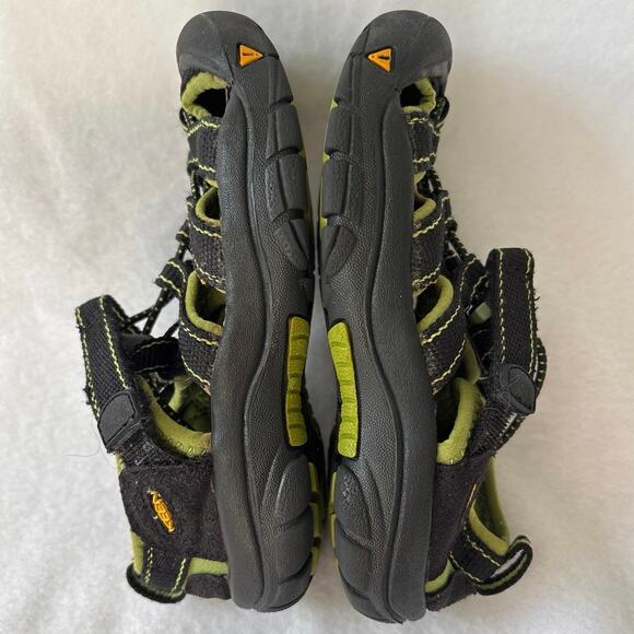 Keen Newport Waterproof Sandals Size 12 Black Lime Green - Picture 4 of 8